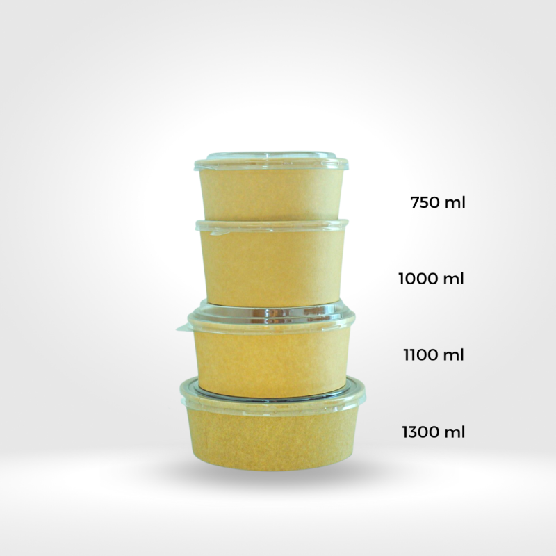ถ้วยคราฟท์พร้อมฝา S 750ML
